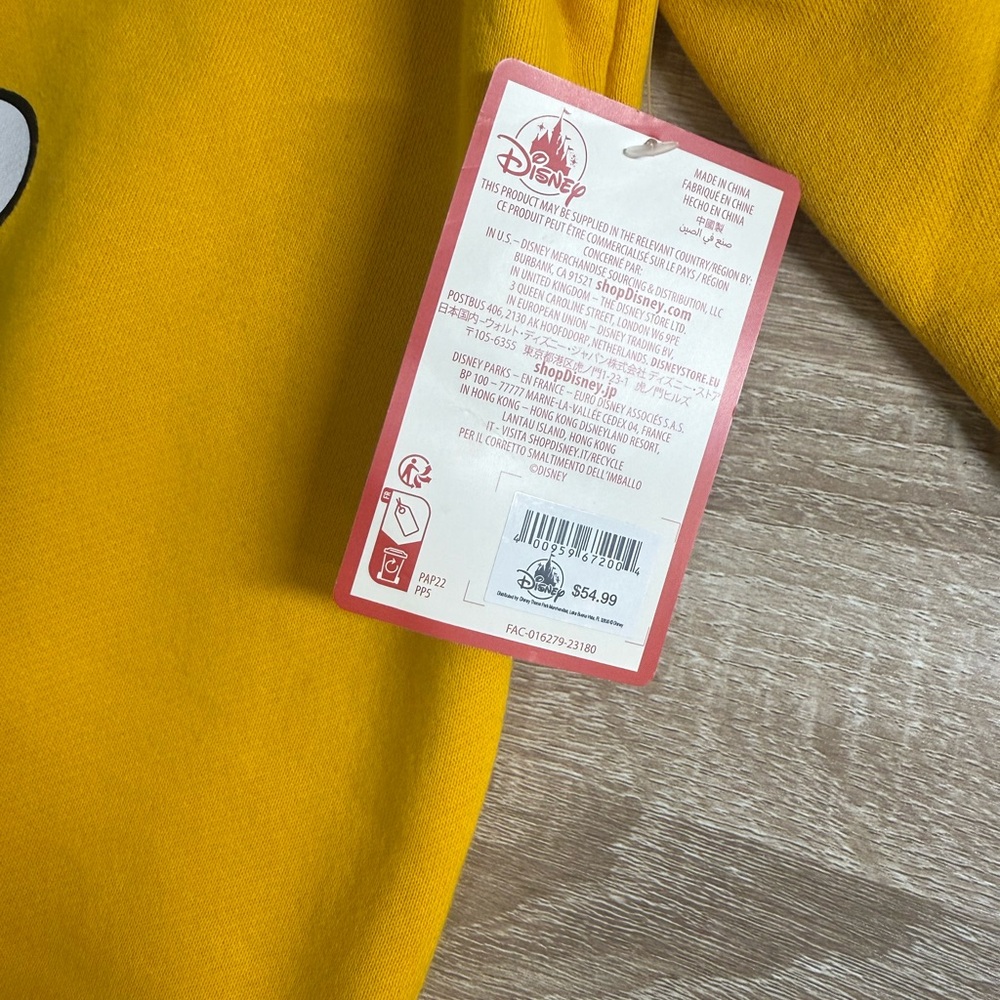 Disney Mickey Mouse Mustard Yellow Apparel - Picture 6 of 9